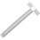 T-square ruler 90-degree transparent 24 inch 2