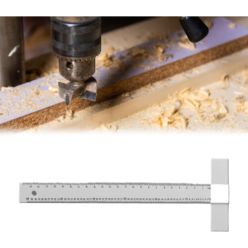 T-square ruler 90-degree transparent 24 inch 2