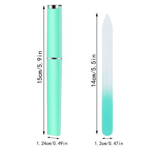 Glass Nail File Set with Case 3 Pieces 2