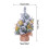 Mini Christmas Tree Bottle Brush Pine with Wooden Base 3