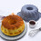 Gray Silicone Cake Pan Non-Stick Fluted Tube Design 6