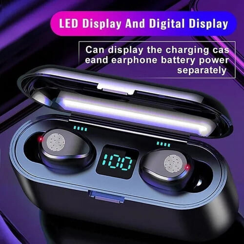 Wireless Bluetooth Earbuds with Mic, Touch Control, 1