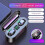 Wireless Bluetooth Earbuds with Mic, Touch Control, 4