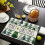 Christmas linen placemats tree print 4 pcs 4