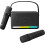 Portable karaoke speaker with 2 wireless mics, black 2