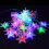 Snowflake Window Curtain Lights 11.5ft 96 LED 7
