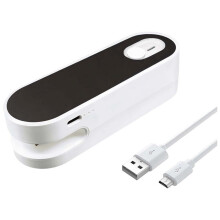 Mini handheld plastic bag sealer 2-in-1 rechargeable