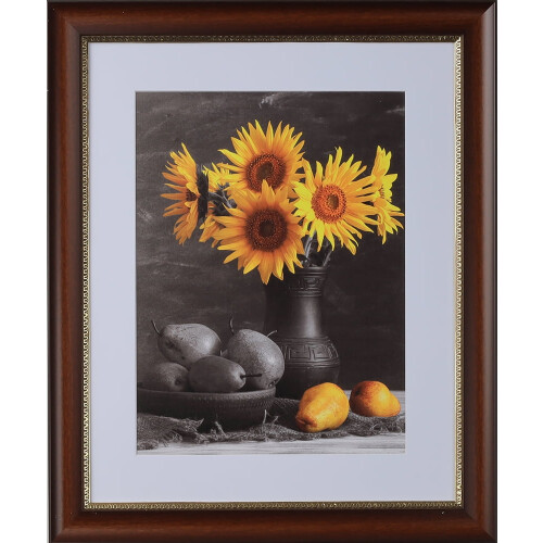 Polystyrene picture frame cherry gold 20x20 in