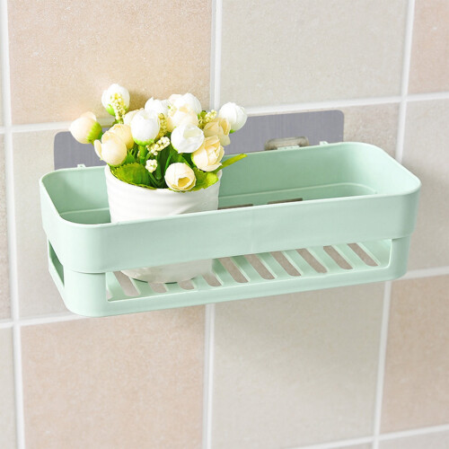 Plain rectangular storage shelf for toiletries, bathroom 1