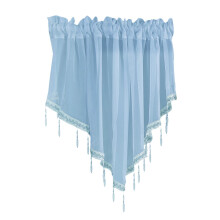Sheer Beaded Window Valance 51.1" x 23.6"