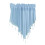 Sheer Beaded Window Valance 51.1" x 23.6" 1