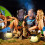 Solar Lantern Camping Rechargeable LED USB Lamp IP65 6