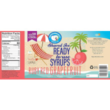 Grapefruit Snow Cone Syrup - Hawaiian, 1 gallon