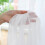 White sheer curtains 4-panel 84-inch rod pocket 4