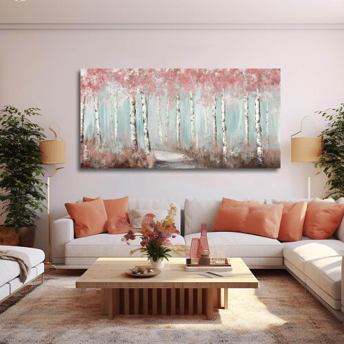 Blue Ocean Moon Night Wall Art Canvas Print 1
