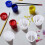 Reusable paint mixing cups 3-channel color splitter 6