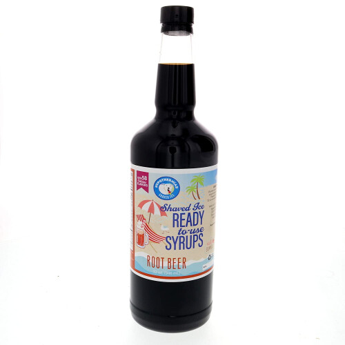 Root Shaved Ice Syrup Quart (32 fl oz) Non-GMO Cane Sugar