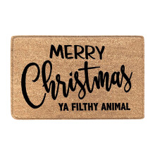 Christmas welcome doormat non-skid indoor outdoor 18x30