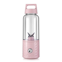 Portable Blender Mini Smoothie Maker USB Rechargeable Pink