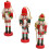 Christmas wooden nutcracker ornament set 9 pcs 2