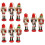Christmas wooden nutcracker ornament set 9 pcs 5