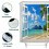 Ocean Palms Shower Curtain Polyester Waterproof 72x72 in 3