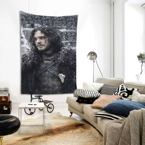 Jon Snow Tapestry Μεγάλο Banner Κρεμαστό Τοίχο Ταπισερί Αισθητική Αφίσα Καλλιτεχνικό Φόντο 1