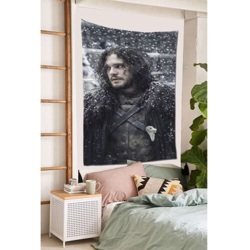 Jon Snow Tapestry Μεγάλο Banner Κρεμαστό Τοίχο Ταπισερί Αισθητική Αφίσα Καλλιτεχνικό Φόντο 2