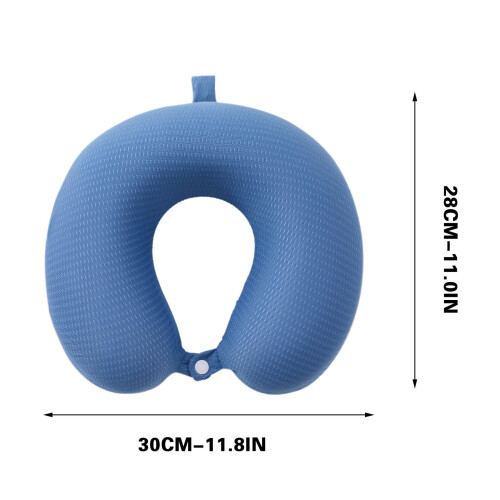 U-shaped memory foam neck pillow ice silk summer 1