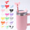 Stanley straw cap black and white silicone 10mm 2