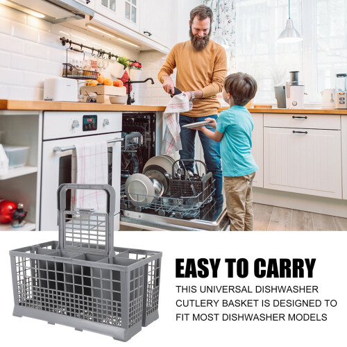 Dishwasher basket universal cutlery and plate rack 2