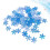 Plastic Snowflake Confetti 400 pcs 3.5 cm Blue 3