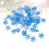 Plastic Snowflake Confetti 400 pcs 3.5 cm Blue 6