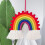 Rainbow Tapestry Pendant Wall Hanging Hand Woven 3