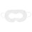 White Disposable VR Eye Mask 3D Solid Color 50pcs 4