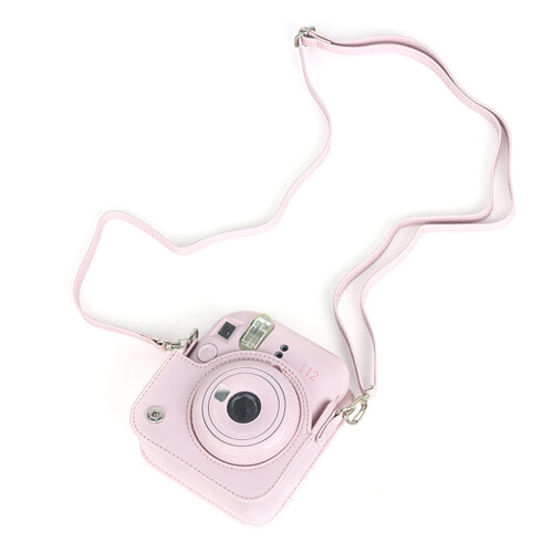Instax Mini 12 camera case PU leather with shoulder strap 1