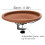 Glass Bird Bath Bowl for Deck Railings with Solar Pump and 4