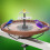 Glass Bird Bath Bowl for Deck Railings with Solar Pump and 6