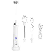 USB Electric Milk Frother 3-Speed Handheld Whisk