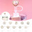 Pearl Dust Cap PVC Soft Glue Straw Cover 1pc 3