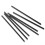 Gracefulvara13cm*4mm500pcs4mm Μαύρα Λεπτά Καλαμάκια για Καφέ Πλαστικά Μίας Χρήσης Μαύρα Μικρά 6