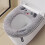 Toilet Seat Cover Polyester Cushioned Warm Universal 2