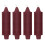 Carriage Candles Unscented 4 Pack 5" x 1.5" 1