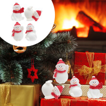 Christmas Mini Snowman Figurines 4 Pieces