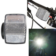 Christmas bike reflector decorations red white