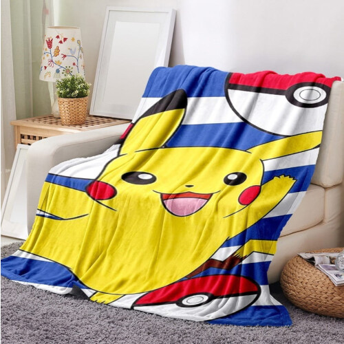 Pikachu blanket soft flannel warm 150x200 cm