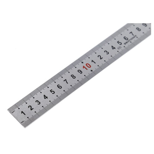 Stainless Steel Double-Sided Ruler 50 cm 2