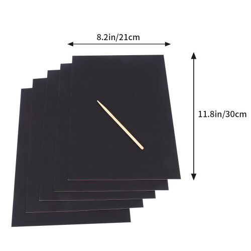 Drawing Paper Scratch Off Notes Black 2 Pack 1