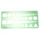 Green Plastic Geometric Template Ruler 0-20 cm 2