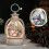 Christmas Ornament Lantern Light with Glitter Santa Snowman 7